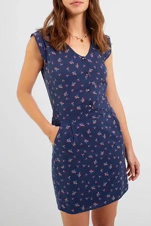 ICODE Navy Rollerskate Print Dress Navy