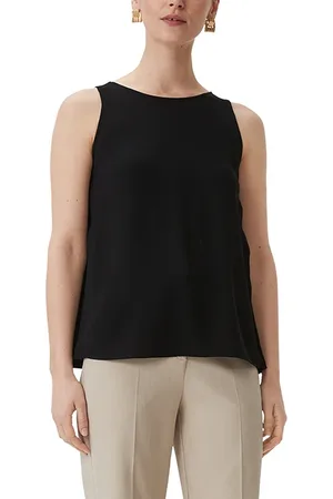 Comma, Blouses Sleeveless Black