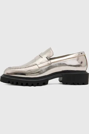 AllSaints Lola Loafer Gunmetal Grey