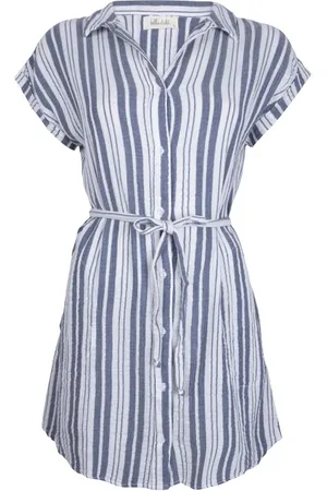 Bella Dahl Capsleeve Shirt Dress Sailor Blue