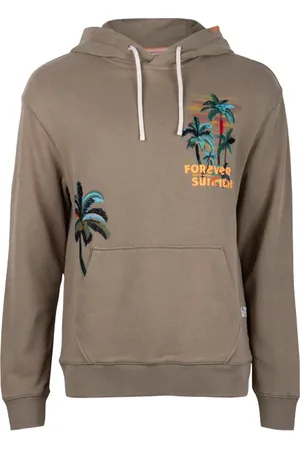 Scotch&Soda Forever Summer Artwork Hoodie Khaki