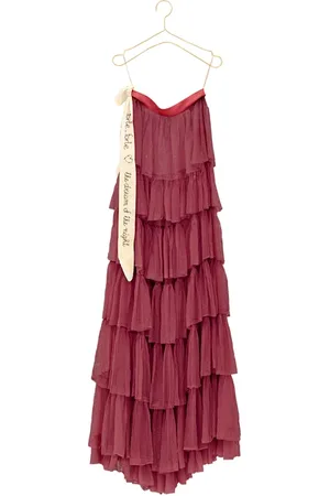 FORTE FORTE Forte Forte Tulle Skirt With Silk Details Burgundy