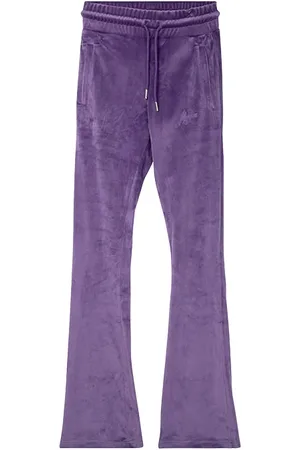 Malelions Women Velvet Trackpants Thistle Lilac