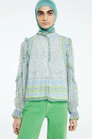 Fabienne Chapot Etje Blouse Cream White/riad Blu