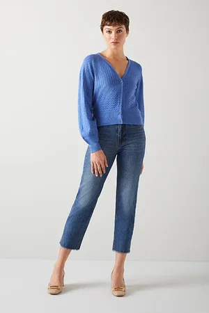 LK Bennett Penelope- V Cardigan Wedgewood