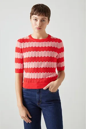 LK Bennett Cinzia Knitted Knitted Sweater Red
