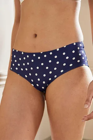 Boden Bikini Shorts Navy/ivory Spot