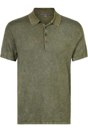 John Varvatos Chatham Regular Fit Ss P Olo Withpigment Eucalyptus