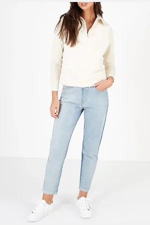 ICODE Authentic Blue Two-tone Boyfit Jeans