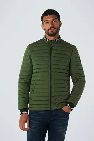 No Excess Jacket Short Fit Padded Dark Green