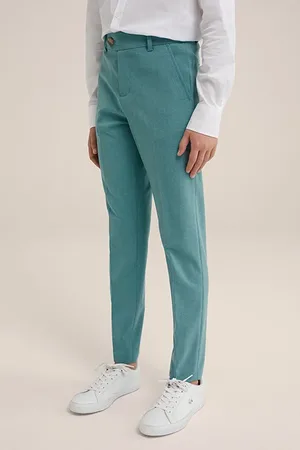 WE Fashion Pantalon Turquoise