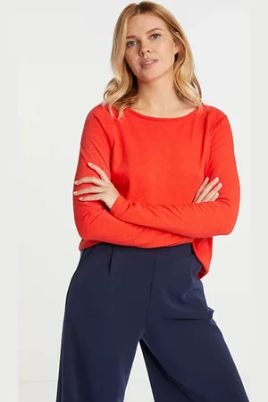 Rich & Royal Organic Heavy Jersey Longsleeve Red Salsa