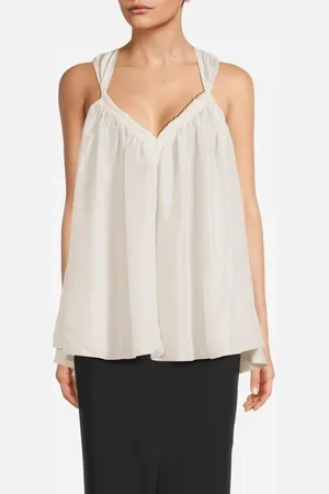FORTE FORTE Forte Forte Silk Habotay Top Avorio