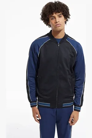 The Kooples Sweat Zippe Avec Manches Raglan Navy