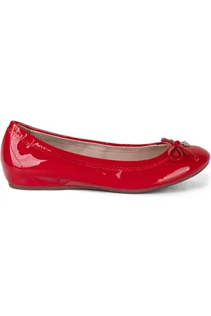 LK Bennett Ossie Ballerina Shoes Red