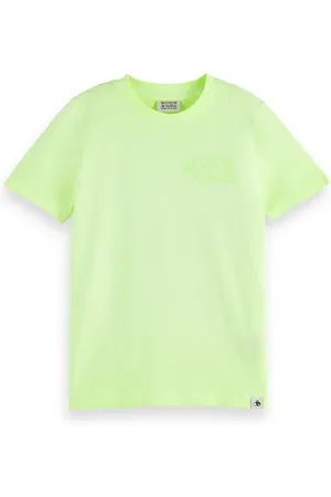 Scotch&Soda Garment-dyed T-shirt Lighthouse Lime