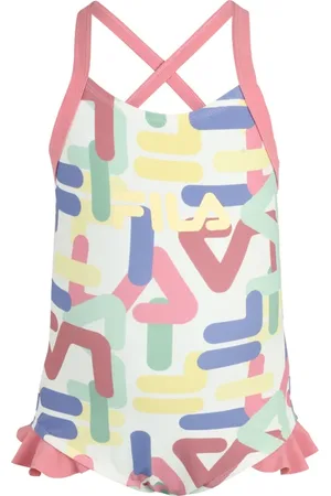 Fila Sabha Swimsuit Aop Antique White Letter Aop