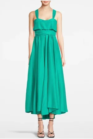 FORTE FORTE Forte Forte Silk Habotay Straps Dress Seafoam
