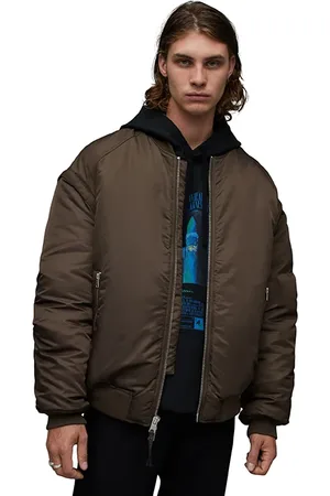 AllSaints Akio Bomber Dull Khaki