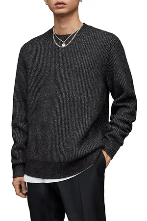 AllSaints Astro Crew Cinder Black Marl