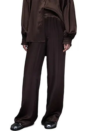 AllSaints Charli Trousers Warm Cacao Brown