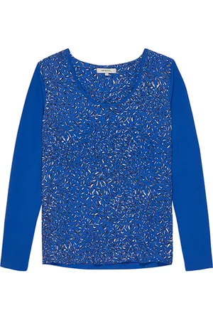 Sandwich Printed Top With Long Sleeves Surf The Web