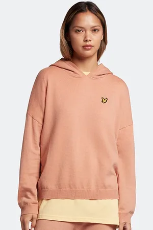 Lyle & Scott Knitted Hoodie W795 Dusty Peach