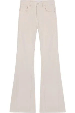 SCALPERS Boot Cut Texture Denim Ecru
