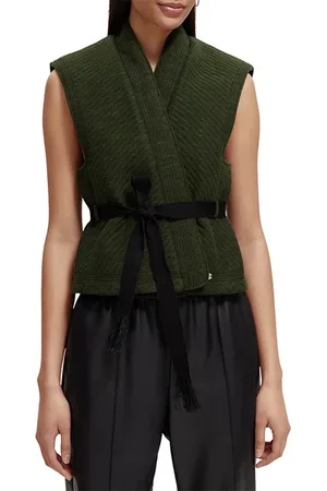 Scotch&Soda Quilted Gilet Field Green