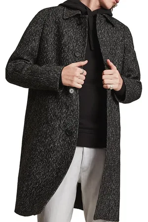AllSaints Ramo Coat Black/white