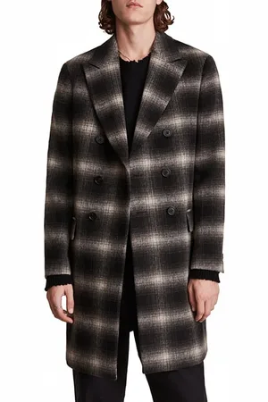 AllSaints Ventry Coat Black/white