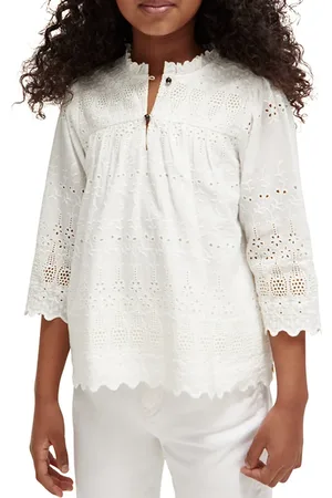 Scotch&Soda Broderie Anglaise Top Off White