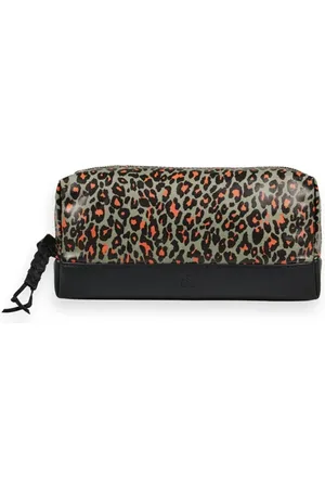 Scotch&Soda Large Leather Makeup Bag Creatures Of The Night Field Green