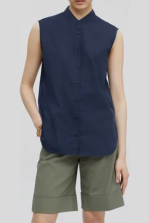Closed Women Sleeveless Shirt Dark Night