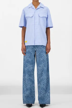 Daily paper Blue Striped Jovan Shirt