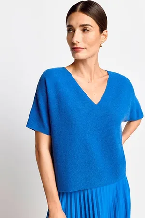 Rich & Royal Finegauge Seamless Pullover Grs Azzure Blue