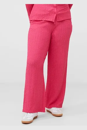 French Connection Tash Textured Trousers Purple