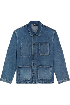 The Kooples Workwear Denim Jacket Blue Denim