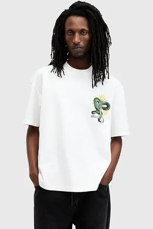 AllSaints Krait Ss Crew Optic White