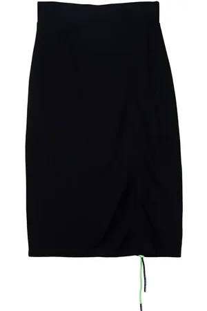 Karl Lagerfeld Branded Cord Skirt Black