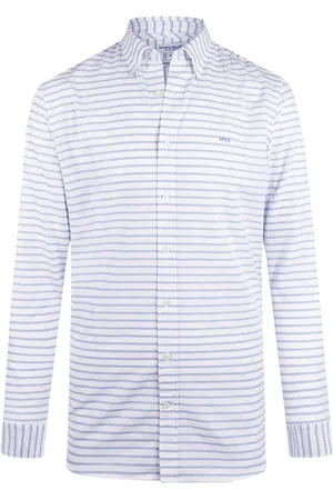 McGregor Horizontal Striped Shirt Medium Blue