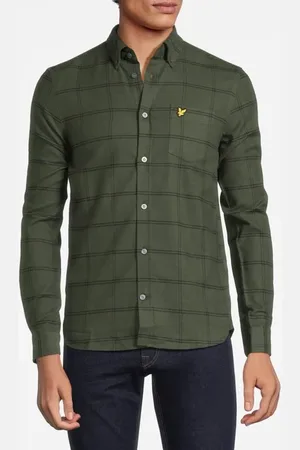 Lyle & Scott Windowpane Shirt Wilton Green