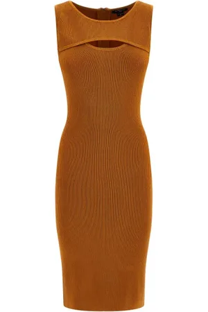 Guess GUESS Milani Sweater Dress Cake Brown