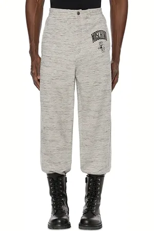 Moschino Varsity Slub Fleece Joggers Grey