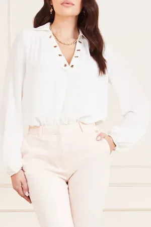 Guess GUESS Eva Bodysuit Pale Pearl