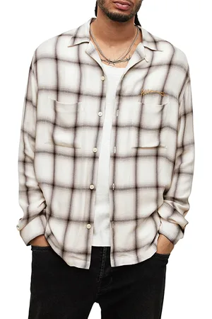 AllSaints Alamitos Ls Shirt Coastal White