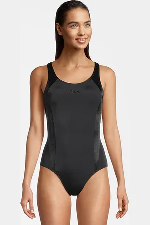 Fila Sannois Racer Back Swimsuit Black