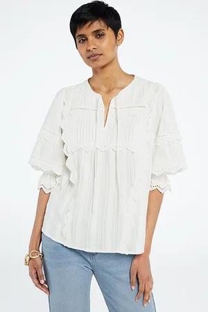 Fabienne Chapot Lucia Short Sleeve Top Cream White