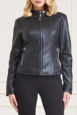 Guess GUESS Monica Pu Jacket Jet Black A996