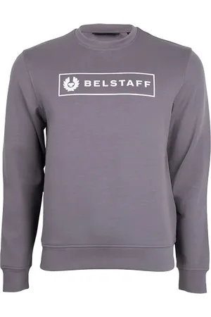 Belstaff Box Logo Sweatshirt Grey